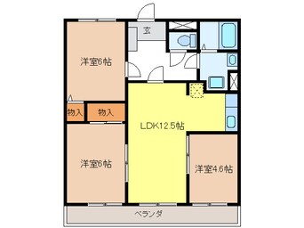 間取図 シャンブル西岐阜