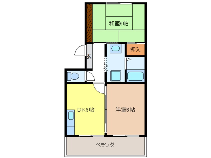 間取図 ＣＨＡＭＢＲＥ　ＤＥ　ＣＨＩＣ