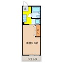 シティハイム城南Ｂ棟の間取図