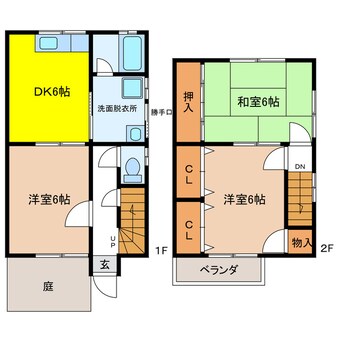 間取図 大洞貸家