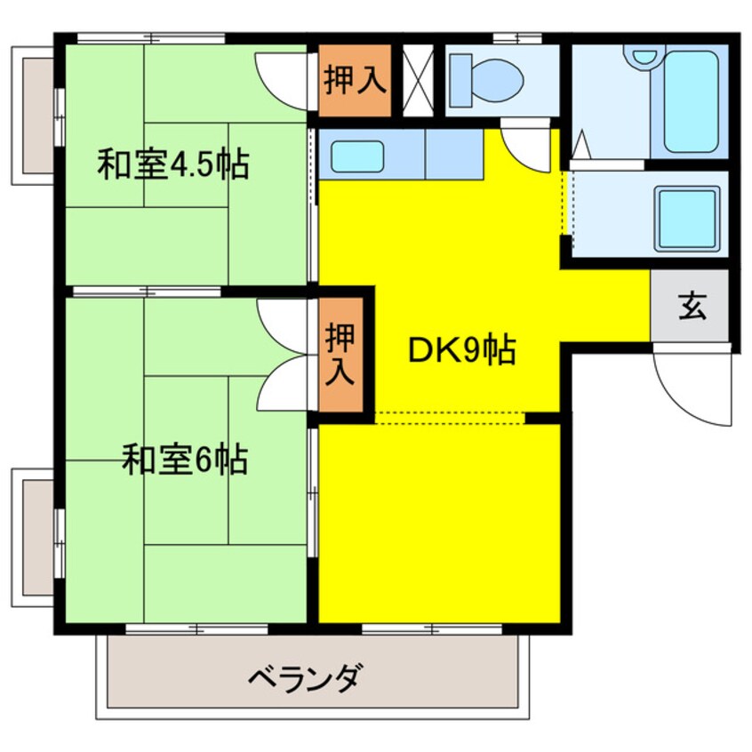 間取図 ローゼンハイム吉村Ⅱ