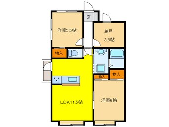 間取図 パークハイムフモト