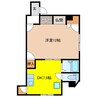 ロワール本郷 1DKの間取り