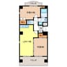 Ｂ・ＩＮＳＩＤＥ　Ⅱ 2LDKの間取り