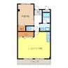 ル・シエール鏡島 1LDKの間取り