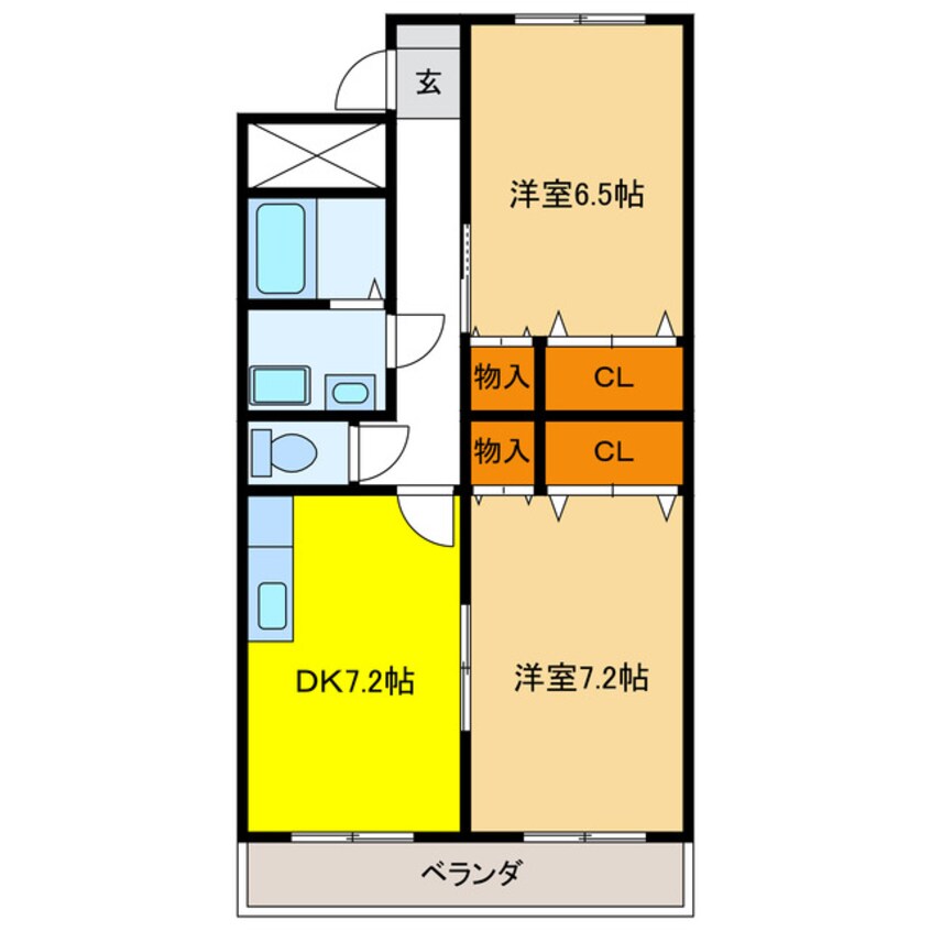 間取図 ルミナスコート