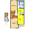 シャンピア 2LDKの間取り