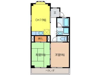 間取図 サンハイツ戸崎