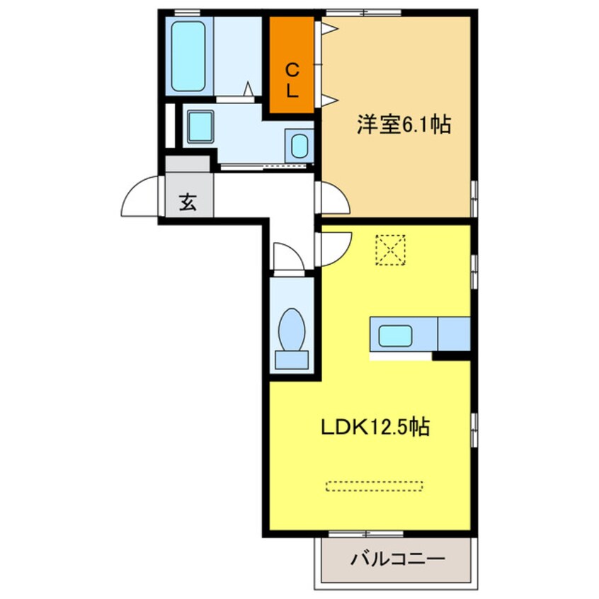 間取図 サンフローラル岐南