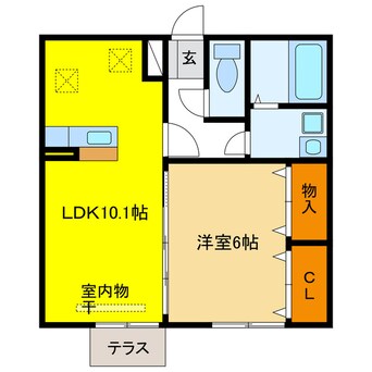 間取図 サンフローラル岐南