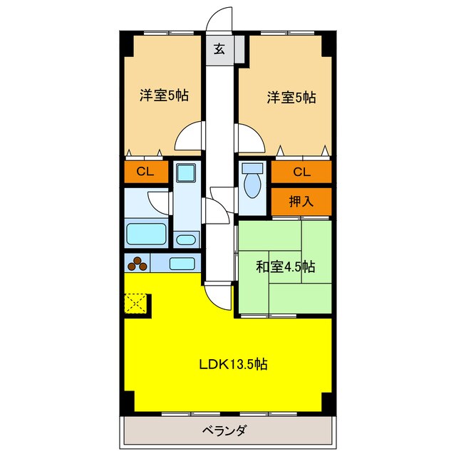 間取り図 カサ・グランデ壱番館