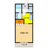 レシェンテⅢ 1Kの間取り