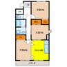レシェンテⅡ 3DKの間取り