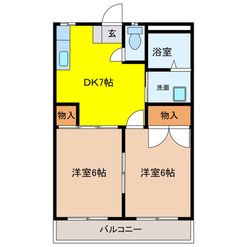 間取図 パインリーフ長森本町