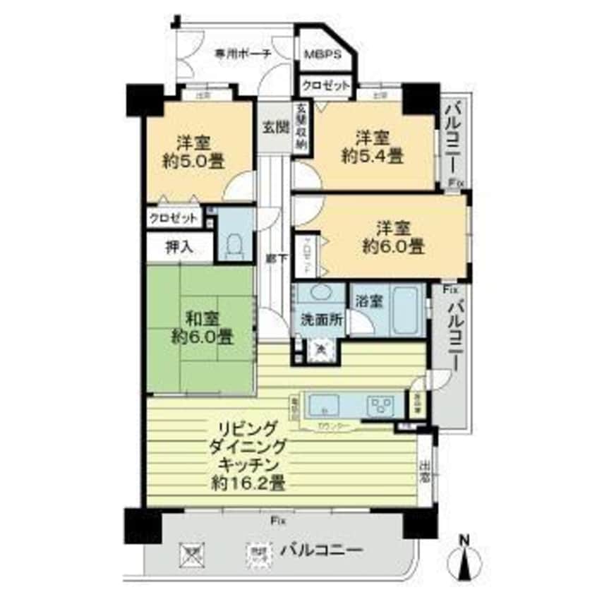 間取図 ライオンズマンション岐阜シティ