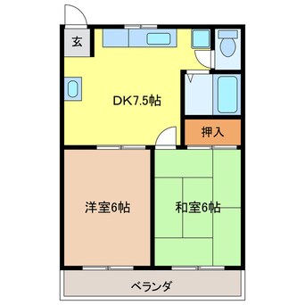 間取図 多恵第二ビル