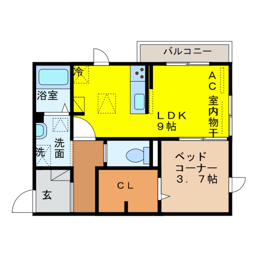 間取図 コンフォルト白山