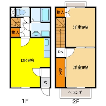 間取図 ＤＵＰＬＥＸ国王６５