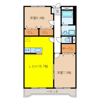 間取図 グラン・コート