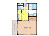 パクトル 1Kの間取り