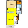 グランソレイユ 1LDKの間取り
