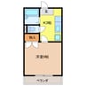コーポドリーム 1Kの間取り
