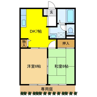 間取図 リバーサイド高田　Ａ