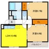 コアロードⅡ 2LDKの間取り