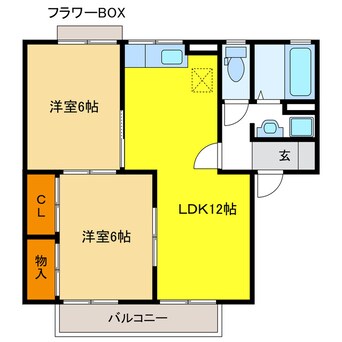 間取図 セジュール薬師寺
