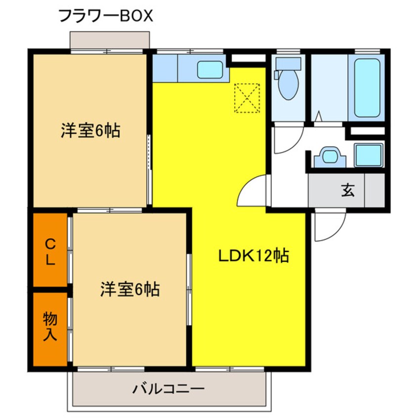 間取図 セジュール薬師寺