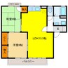 セジュール薬師寺 2LDKの間取り