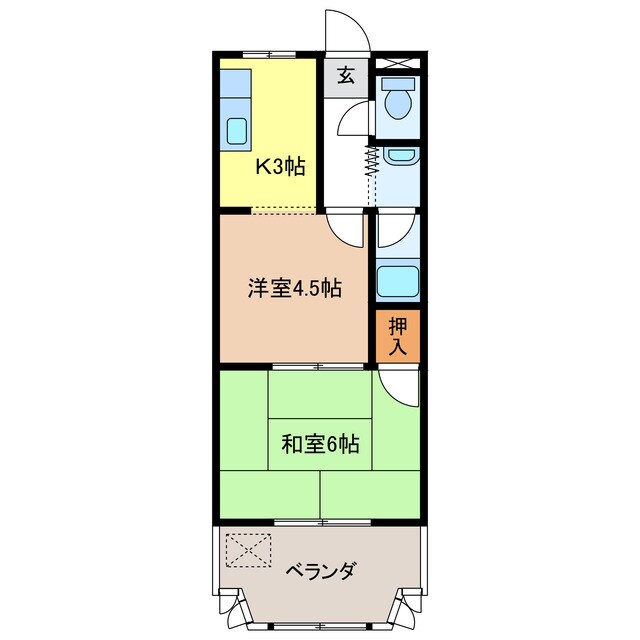 間取り図 シャンブルクレールＵ　Ⅰ