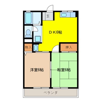 間取図 シティハイムヒロ