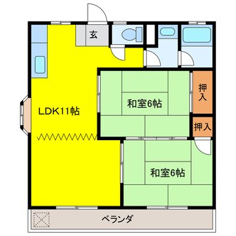 間取図 コーポ大平