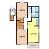 シャルマン・Ｆ　Ｂ 2LDKの間取り