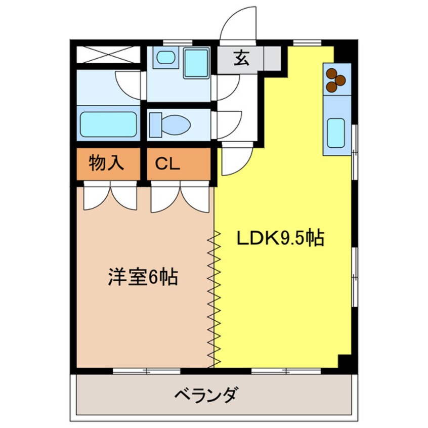 間取図 コーポ小野第３