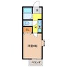 シンフォニー 1Kの間取り