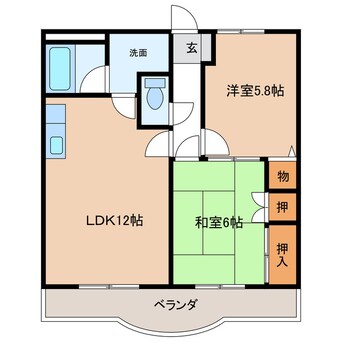 間取図 コンフォース　(薮田東)