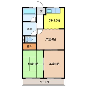 間取図 アーバンヒルズＴ２