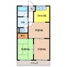 アーバンヒルズＴ２ 3DKの間取り