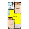 第一岐阜県ビル 2LDKの間取り