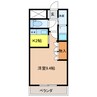 ＢＬＵＥ　ＢＯＳＳ 1Kの間取り