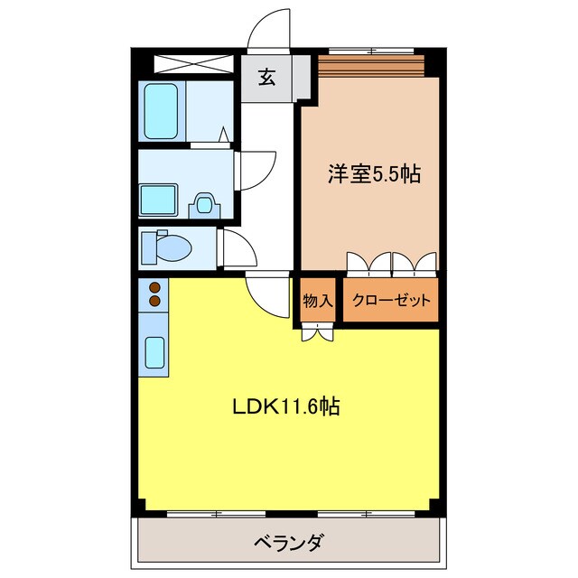 間取り図 ＲＡＩＮＢＯＷ　ＢＯＳＳ