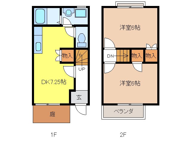 間取り図 ＤＵＰＬＥＸ国王６