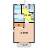 ソフィア 1Kの間取り