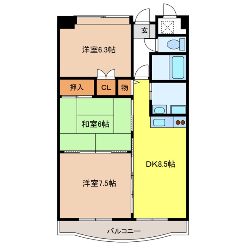 間取図 ラ・ミノール