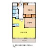 ラ・ミノールⅡ 2LDKの間取り