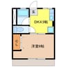グリーンハイツ 1DKの間取り