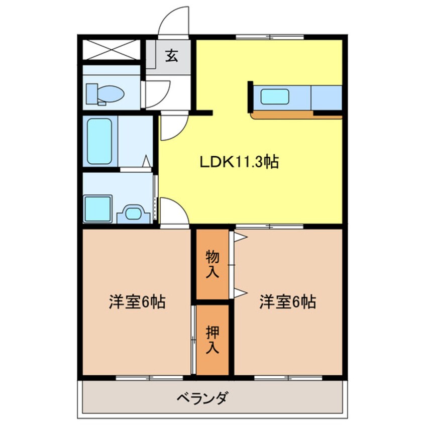 間取図 ロイヤルツイン