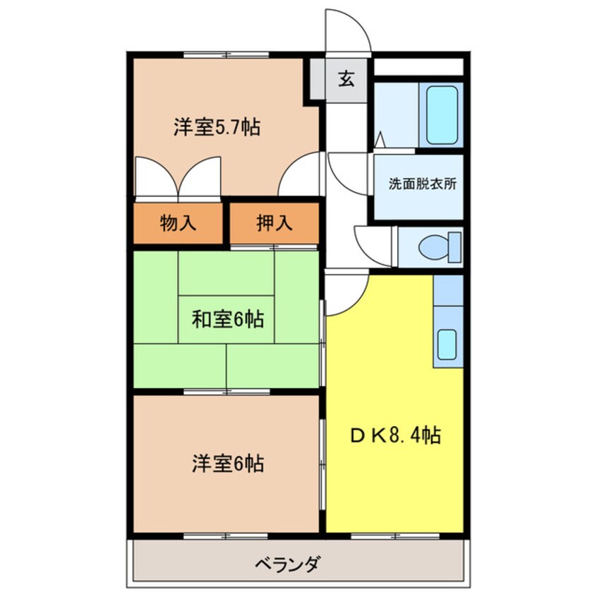 間取図 ロイヤルツイン